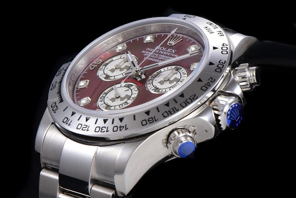 DAYTONA CUSTOM STEEL CASE RED PEARL DIAL