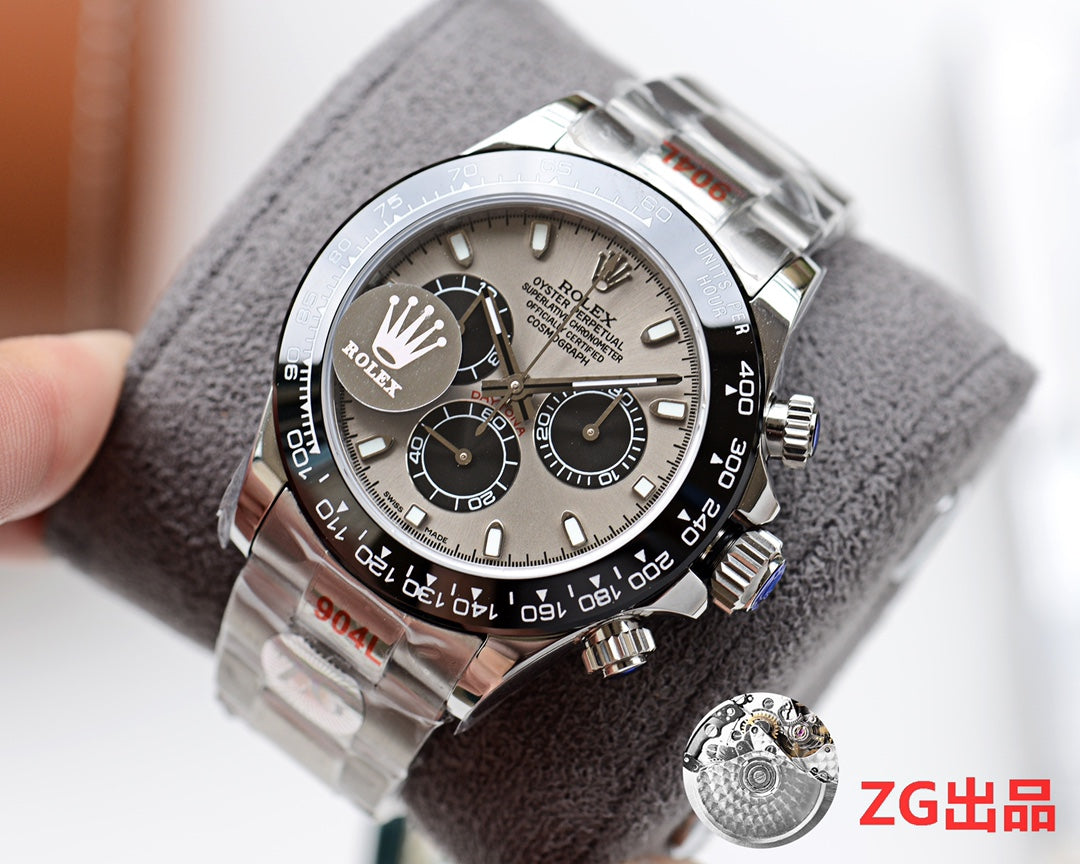 DAYTONA 40MM BLACK CERAMIC GREY DIAL