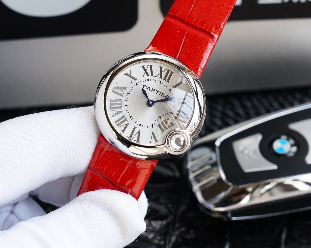 BALLON BLANC 33MM AUTOMATIC STEEL CASE ARABIC NUMERALS