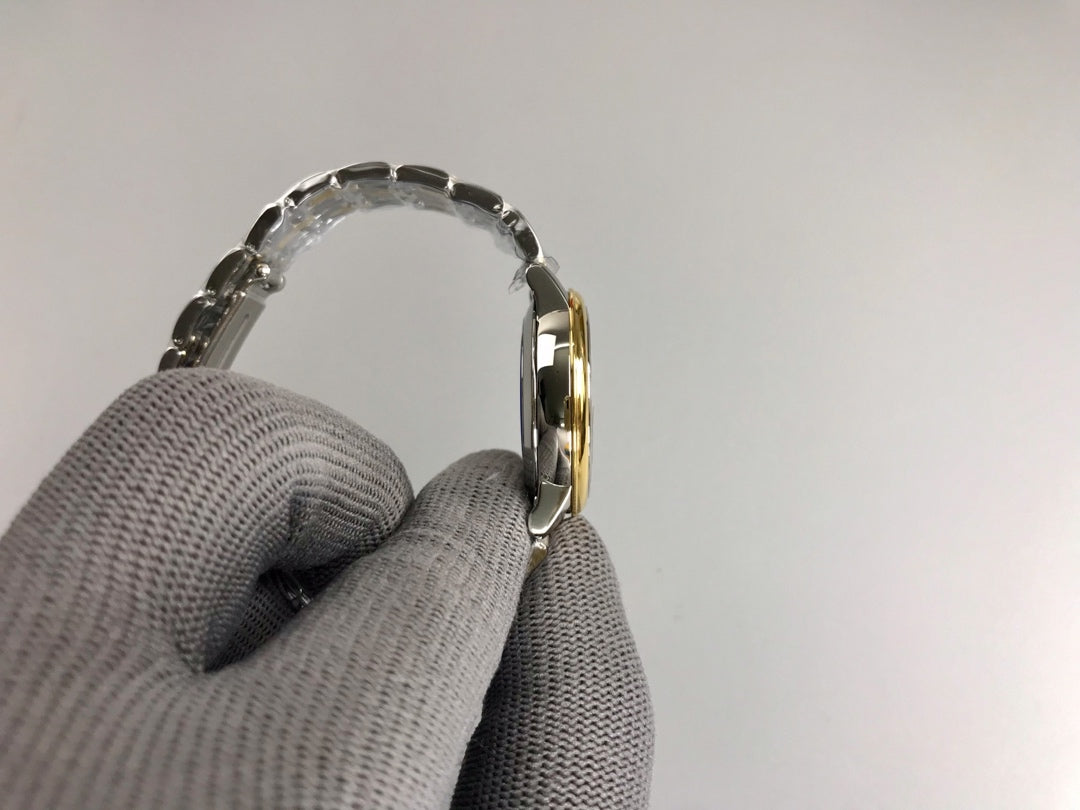 Omega De Ville 32.7mm Silver Gold White Dial