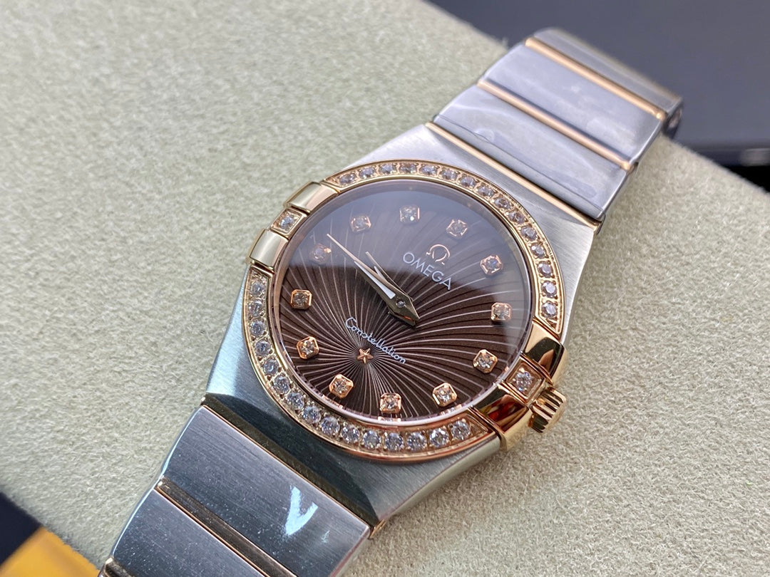 Omega Constellation 27mm Quartz Chocolate Dial