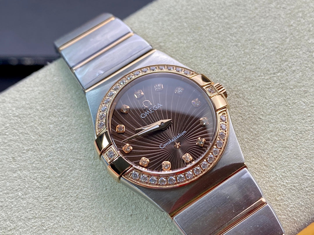 Omega Constellation 27mm Quartz Chocolate Dial