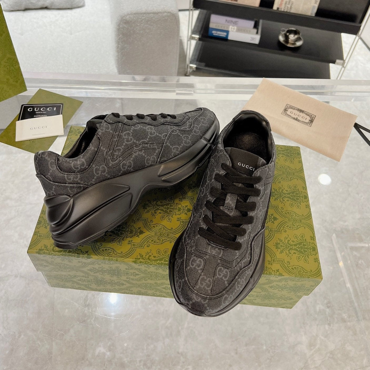 GG 100 RHYTON SNEAKER Ink Black