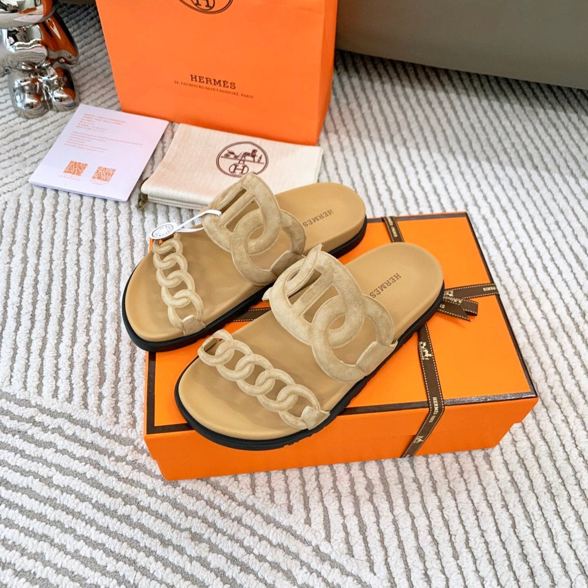 HM Extra sandal Beige Suede 963523