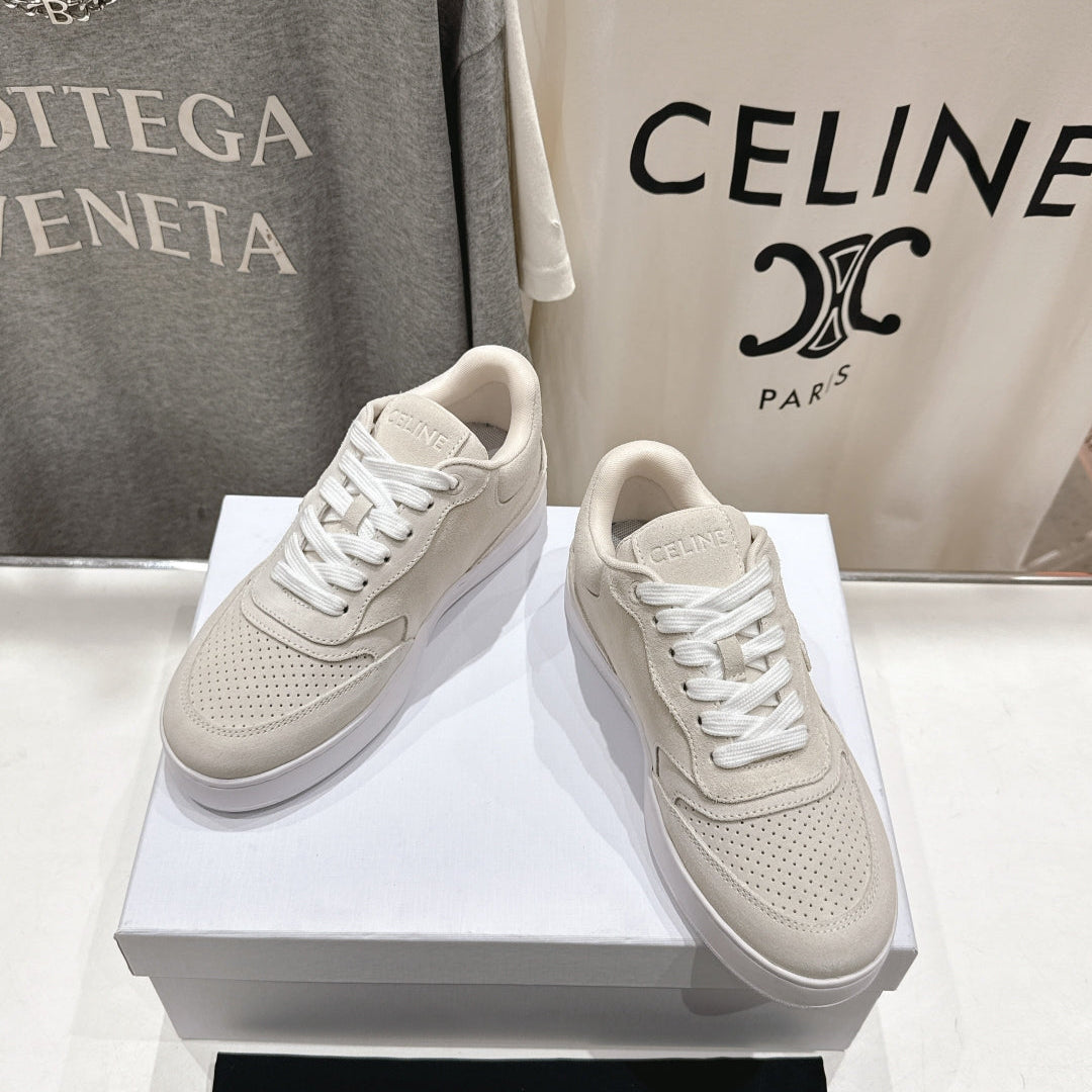 CELINE 25C SNEAKERS BEIGE SUEDE 236765