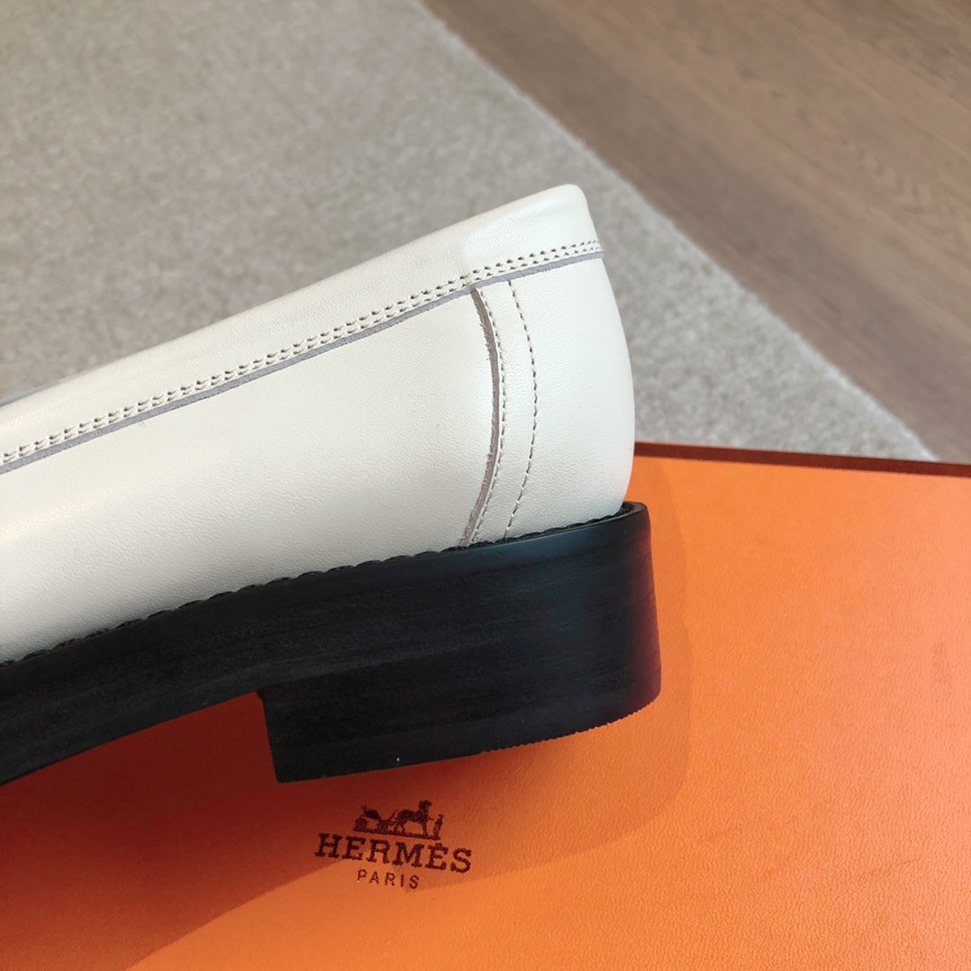 IMPACT LOAFER 25 WHITE CALFSKIN
