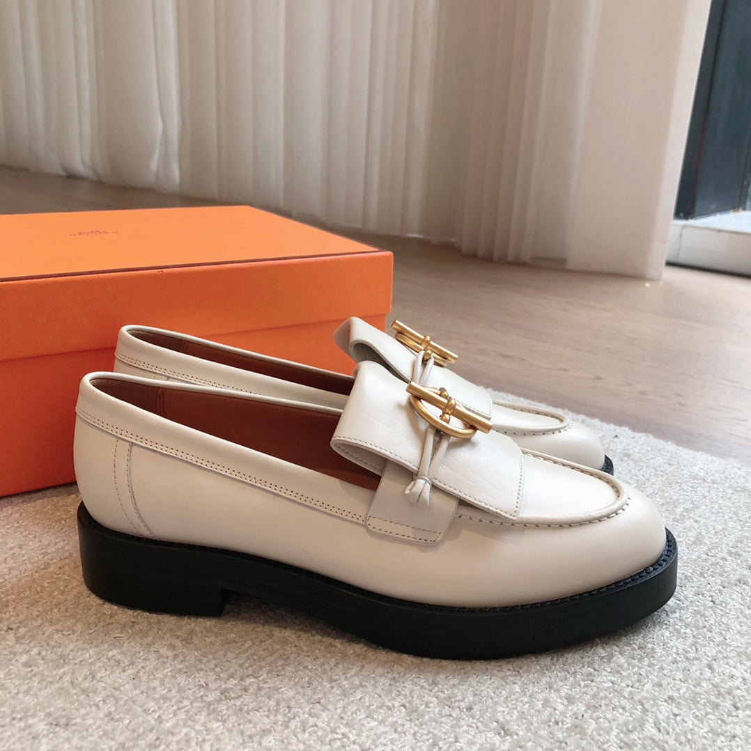 IMPACT LOAFER 25 WHITE CALFSKIN