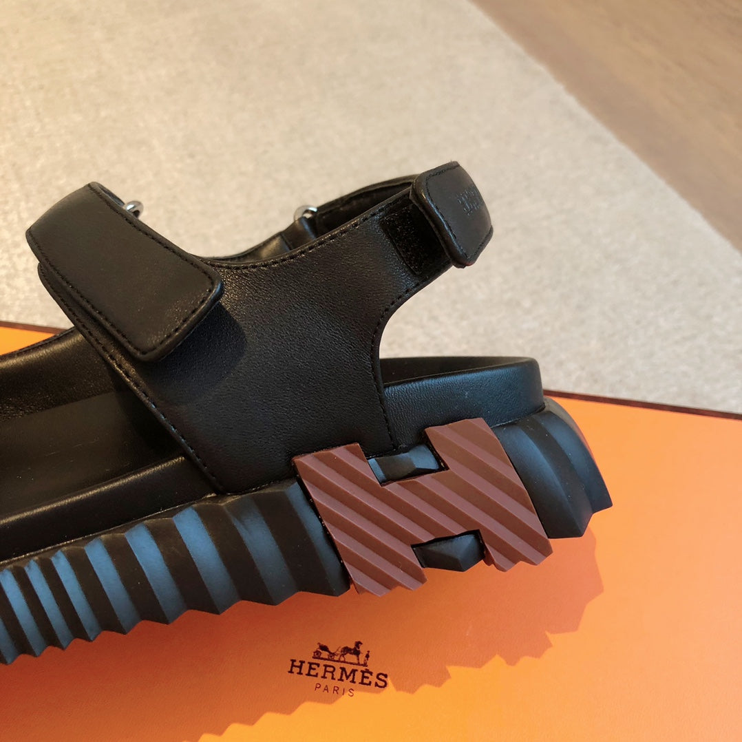 HM Junior Sandal Black Lambskin 970904