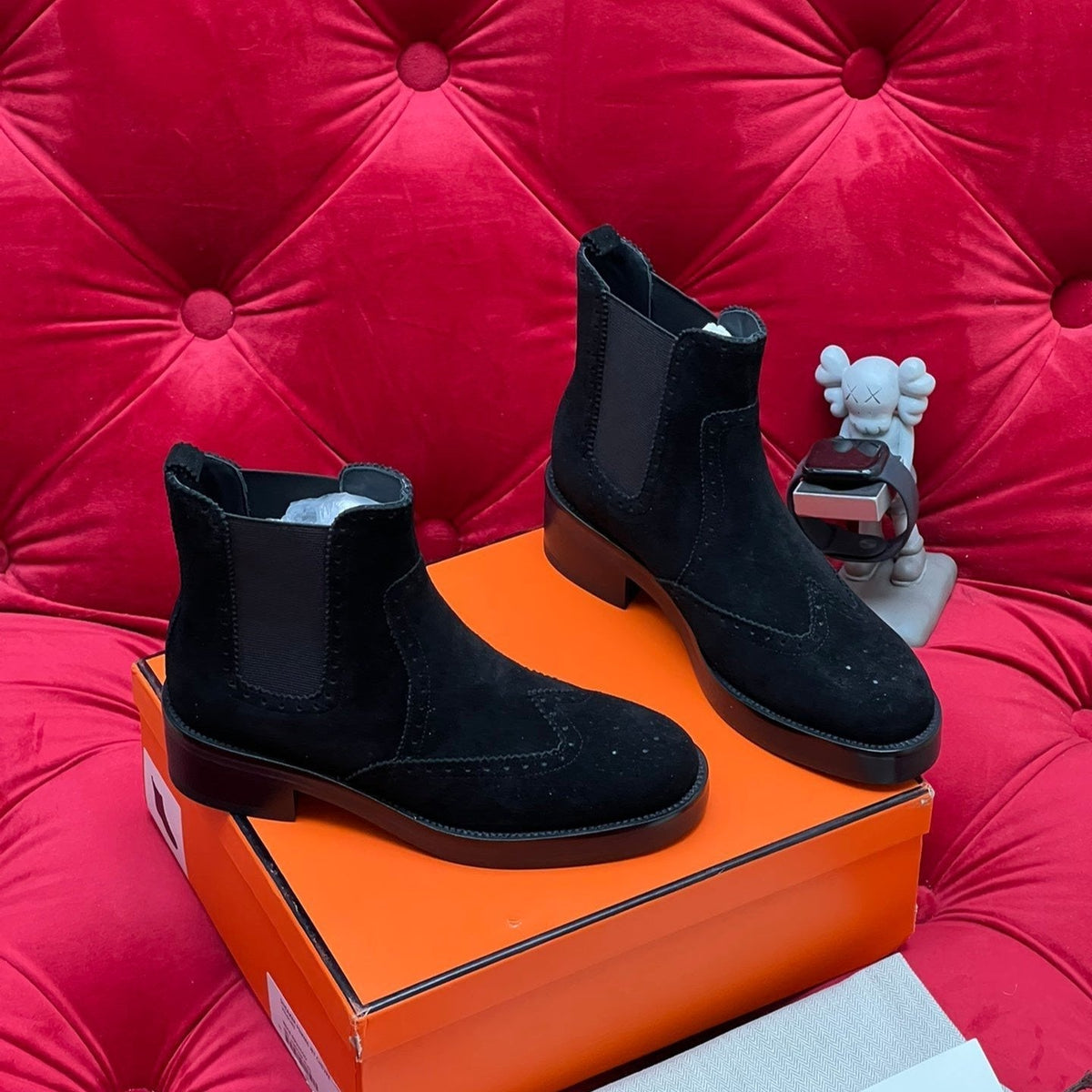 HM Findlay Ankle Boot Black Suede 969360