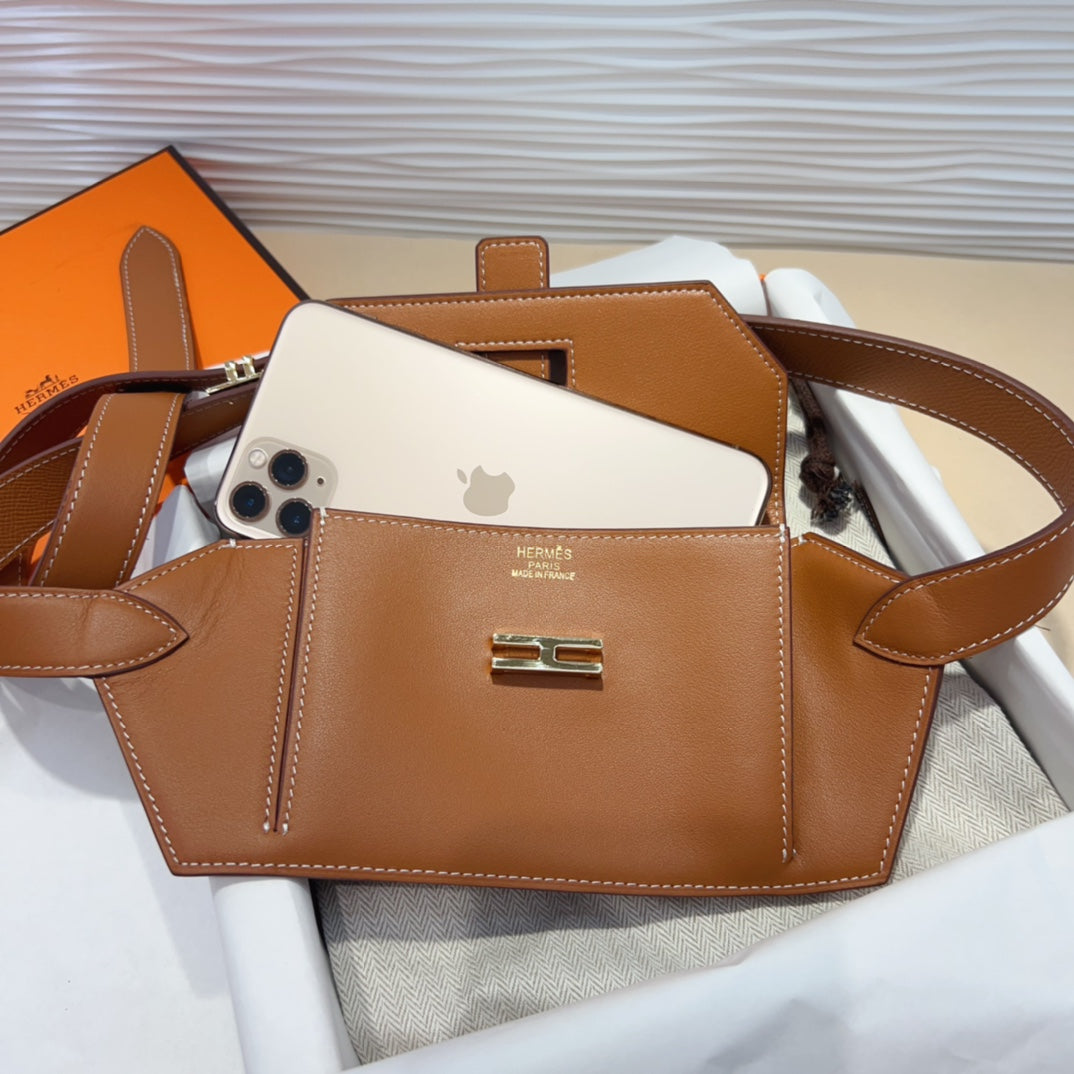 elan pocket 30 belt brown bag