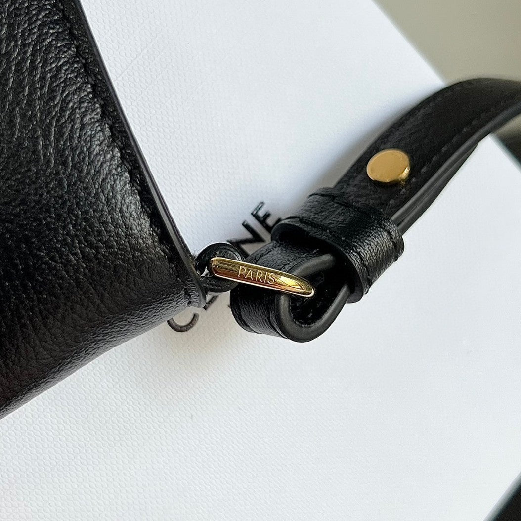 WILTERN TRIOMPHE BAG 31 ORIGINAL BLACK LEATHER