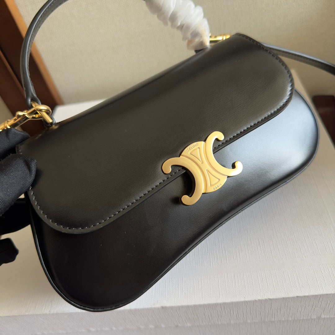 Celin Teen Lola 20 Black Calfskin