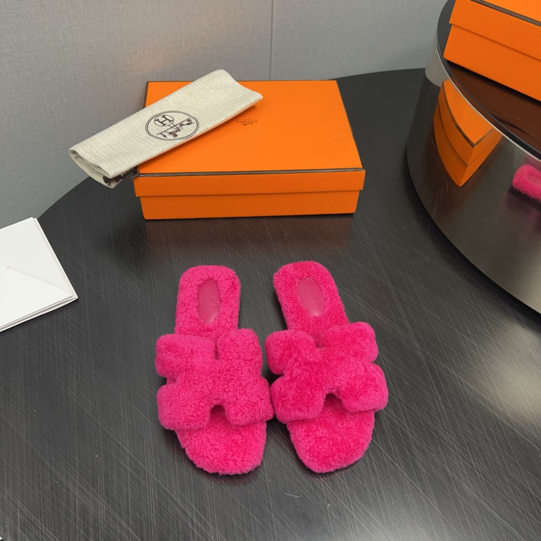 HM Oran Sandal Deep Pink Wool 952310