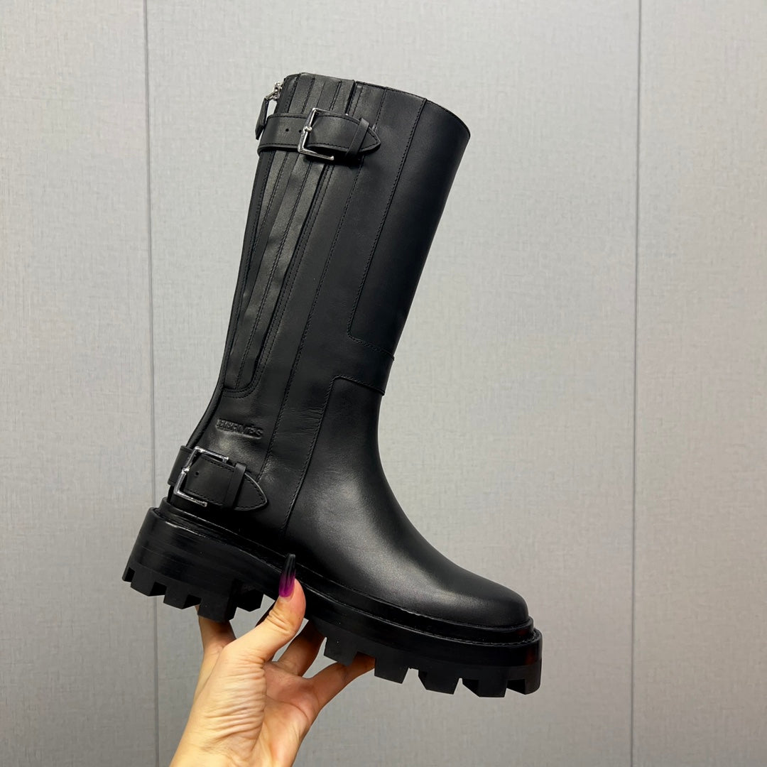 HM Jaimy High Boot 30mm In Black Cowhide 952467