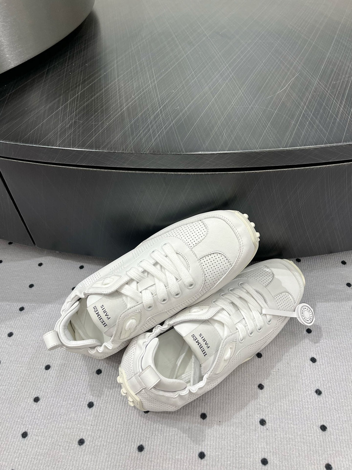 HM Sneaker 10mm In White Cowhide 954744