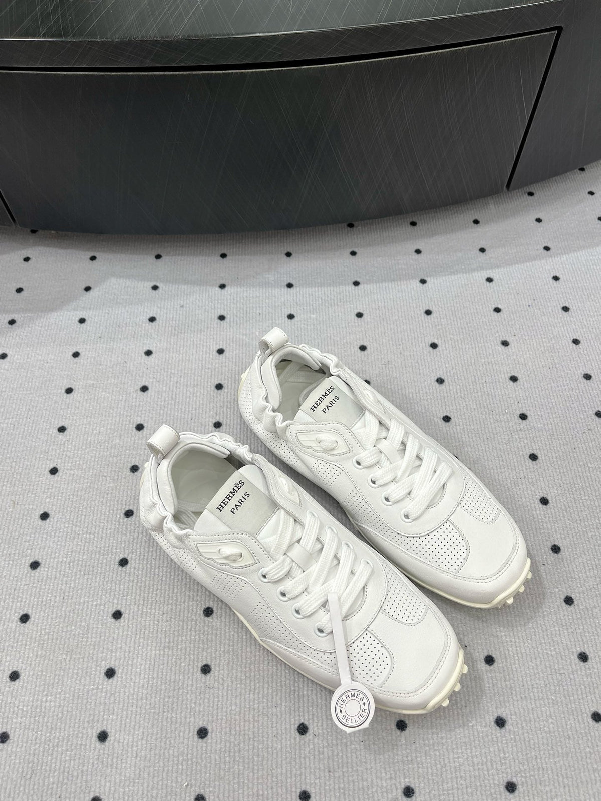 HM Sneaker 10mm In White Cowhide 954744