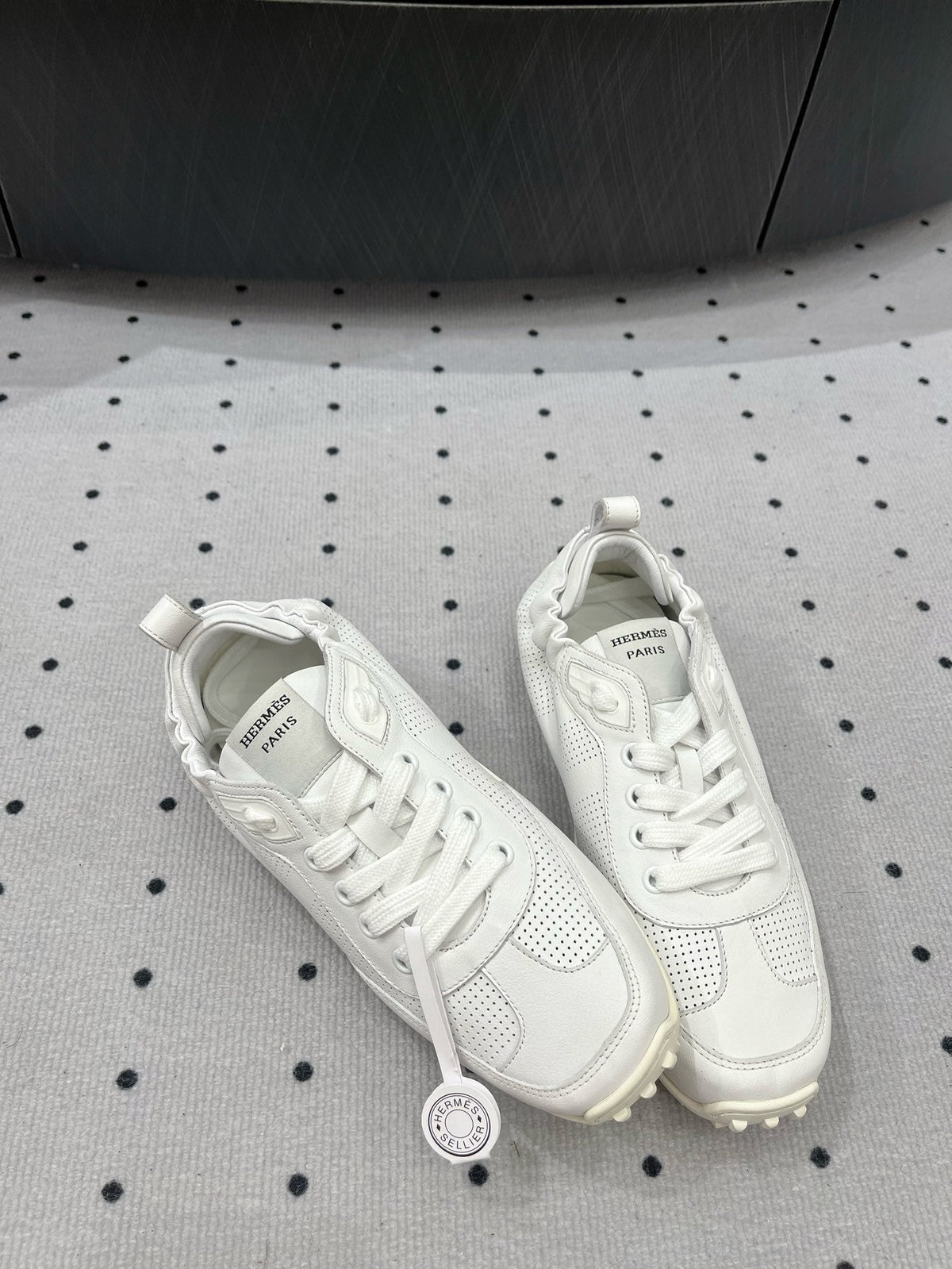 HM Sneaker 10mm In White Cowhide 954744