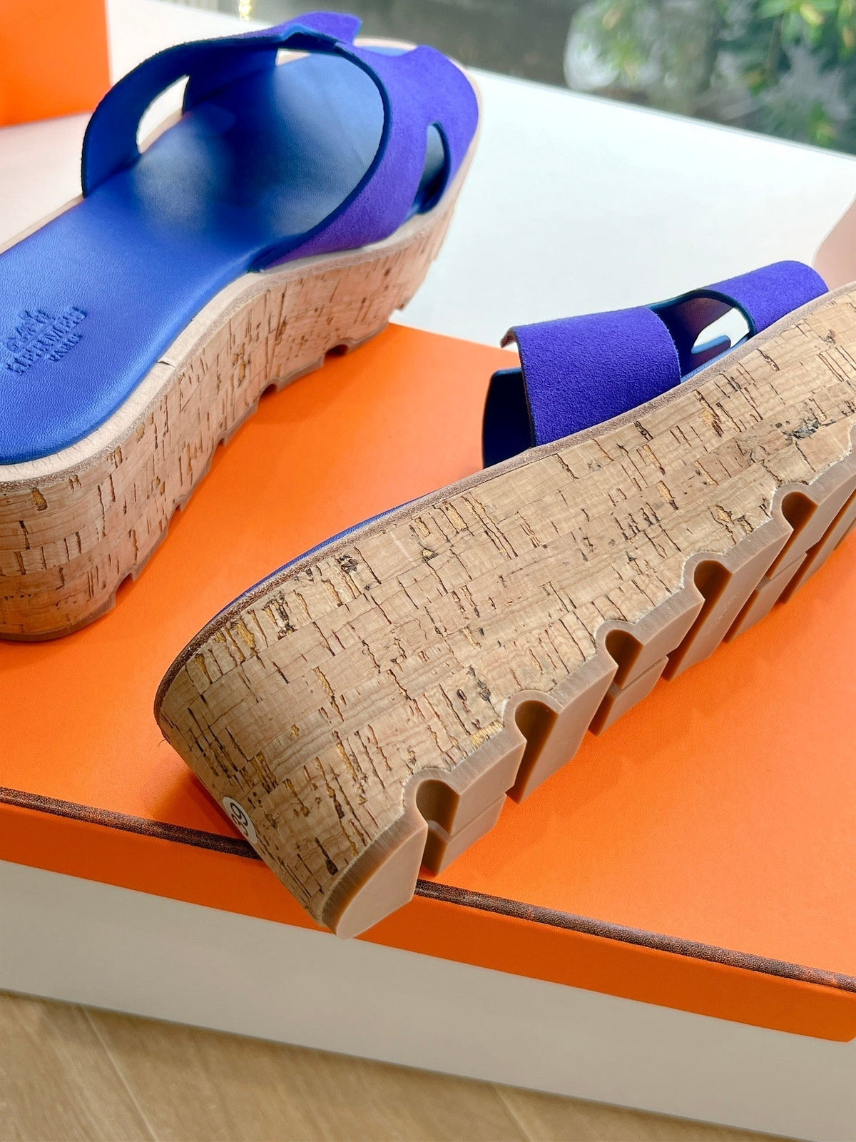 EZE 65 SANDAL NAVY SUEDE