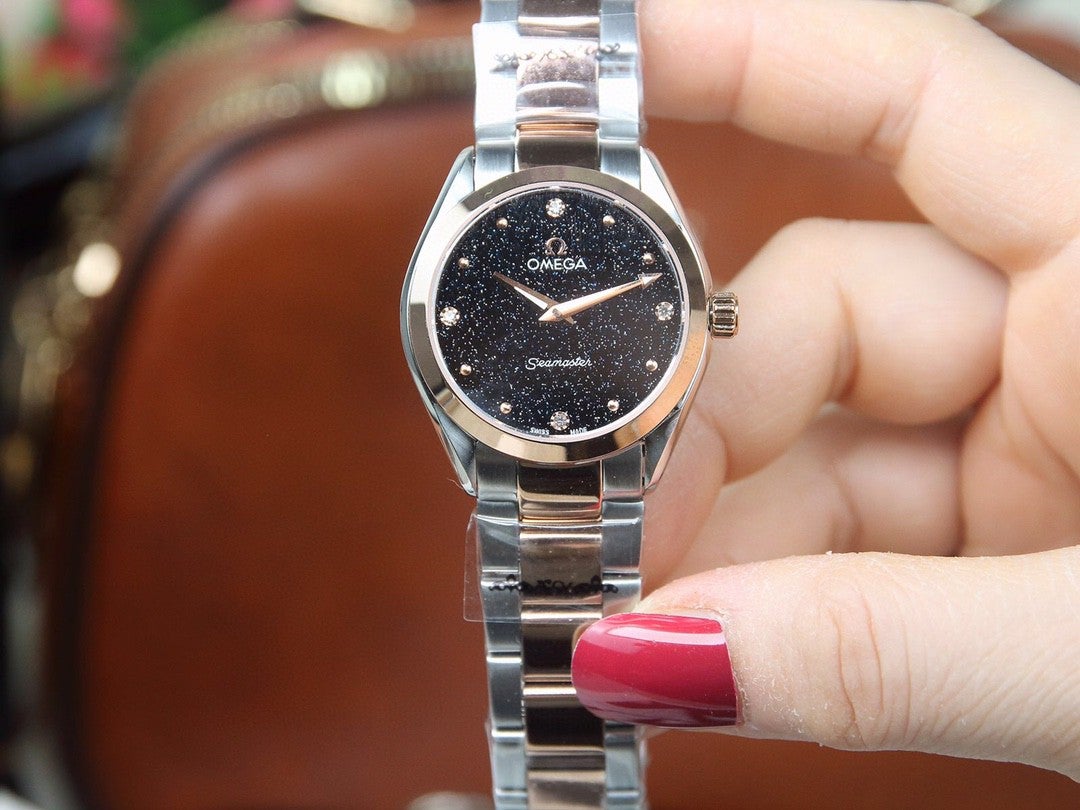 SEAMASTER QUARTZ 33MM TWO-TONE BLACK DIAL