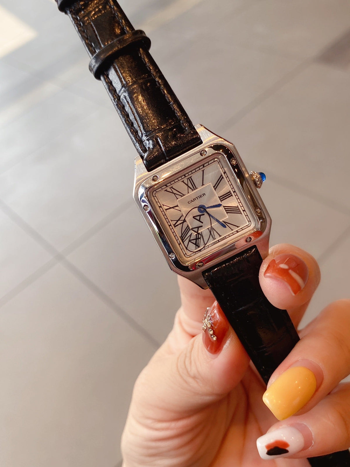 SANTOS DE CARTIE QUARTZ 28MM STEEL CASE