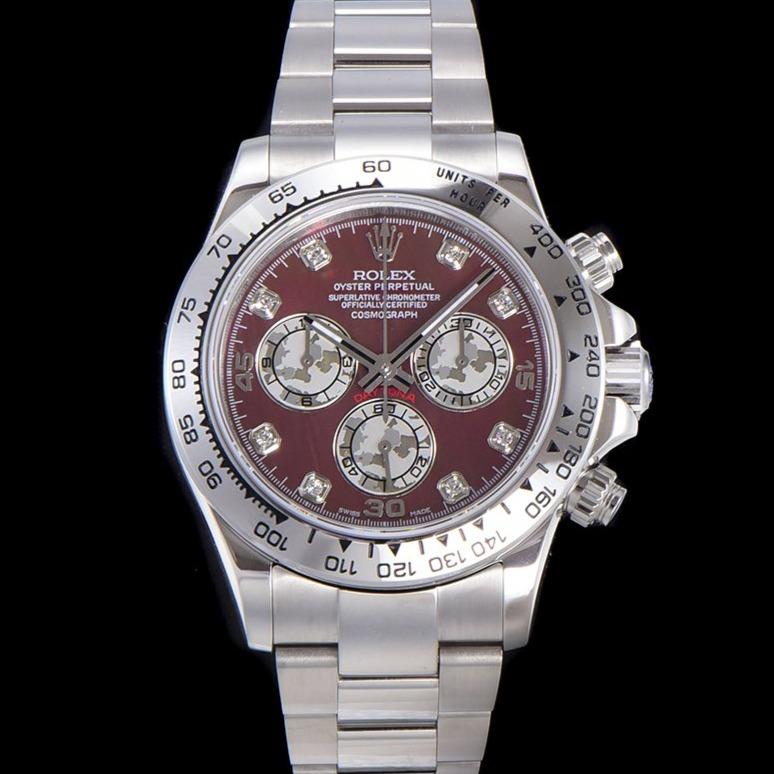 DAYTONA CUSTOM STEEL CASE RED PEARL DIAL