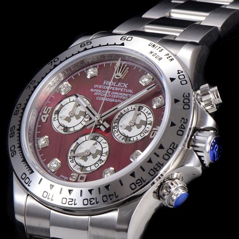 DAYTONA CUSTOM STEEL CASE RED PEARL DIAL