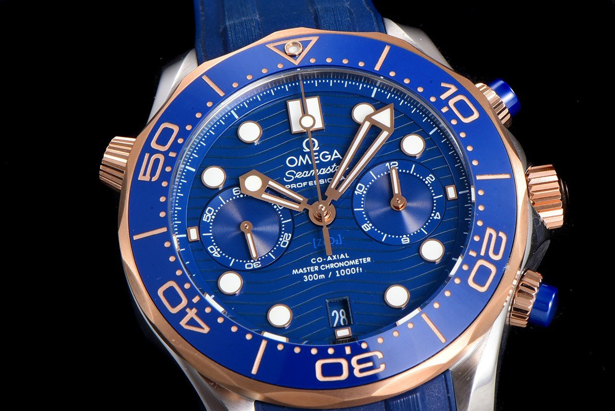 SEAMASTER DIVER 300M CHRONOGRAPH BLUE ROSE GOLD