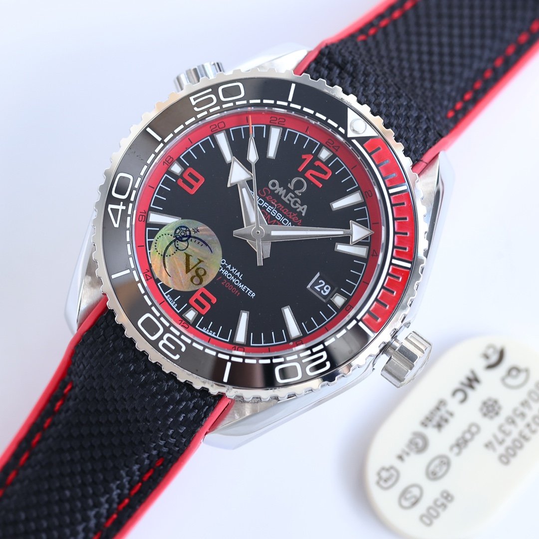 SEAMASTER PLANET OCEAN 600 STEEL CASE BLACK RED BEZEL