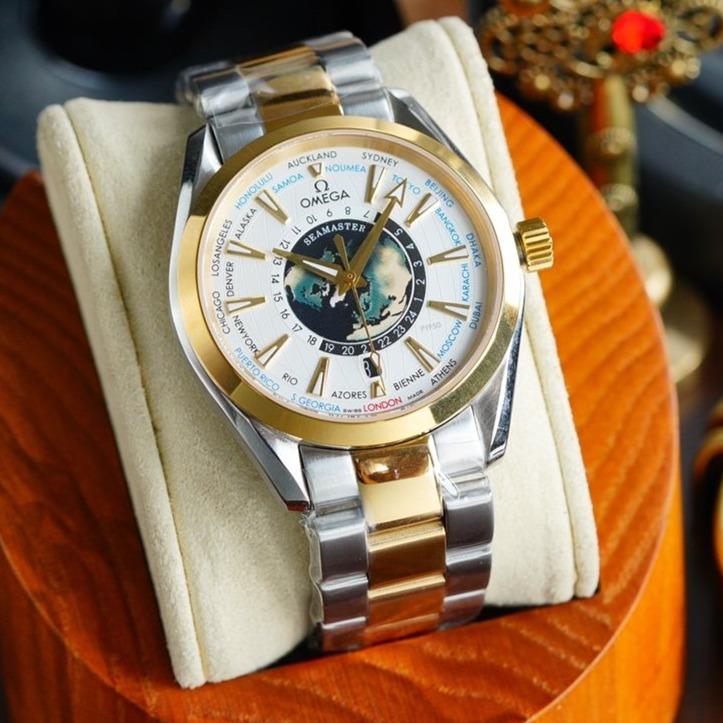 SEAMASTER AQUA TERRA 150M WORLDTIMER TWO TONE