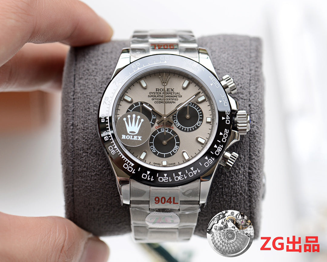DAYTONA 40MM BLACK CERAMIC GREY DIAL