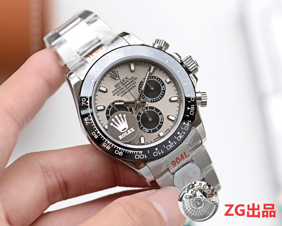 DAYTONA 40MM BLACK CERAMIC GREY DIAL
