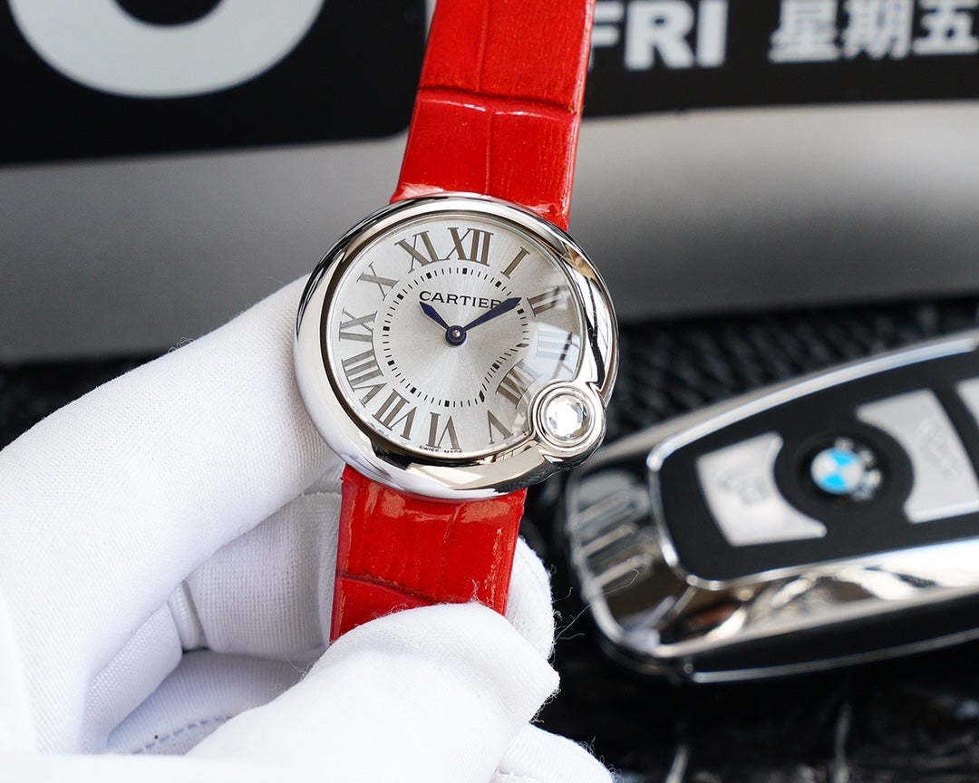 BALLON BLANC 33MM AUTOMATIC STEEL CASE ARABIC NUMERALS