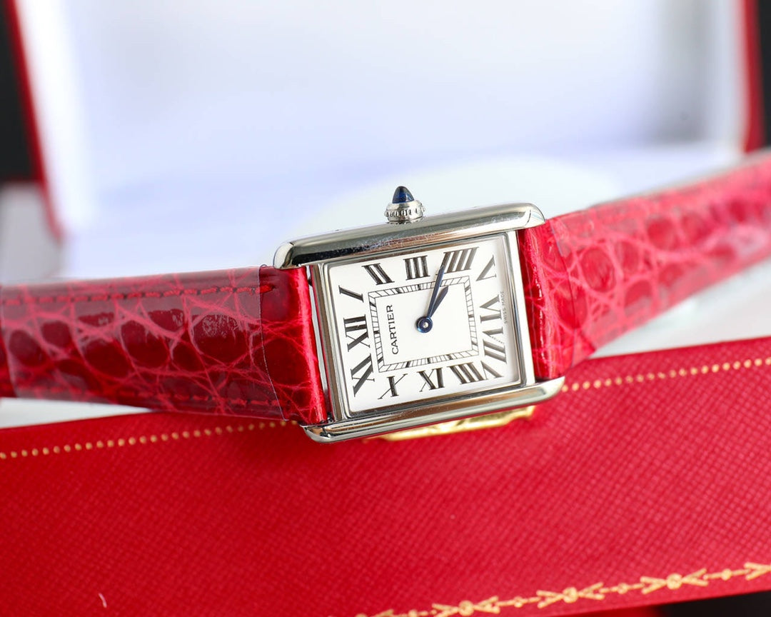 TANK MUST SMALL CROCODILE STRAP WHITE DIAL