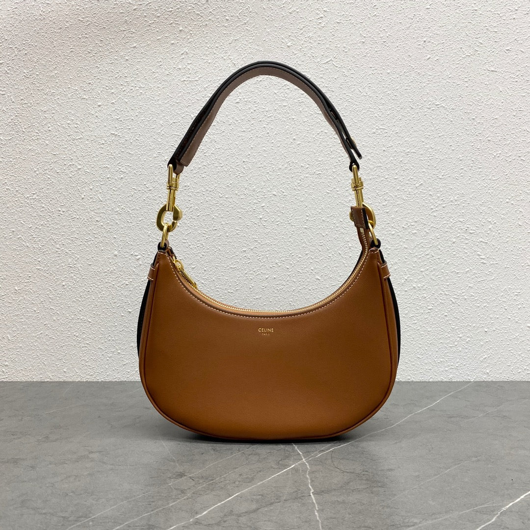 Celine Medium Strap Ava Bag Brown Calfskin 281810