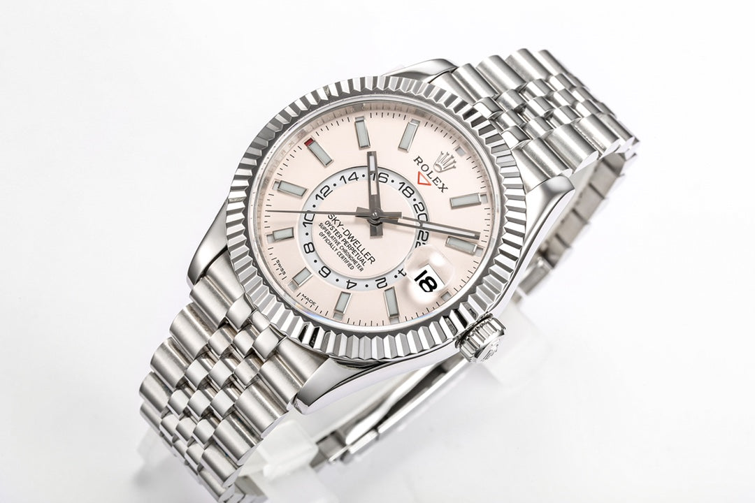 Rolex Sky-Dweller 42mm Silver Pink Dial