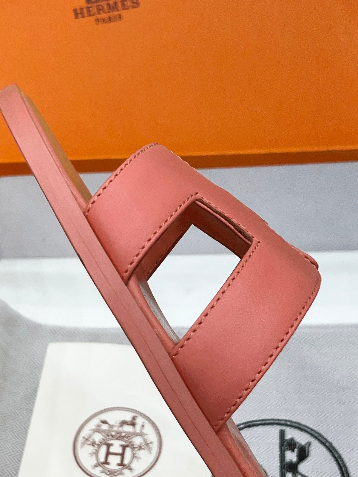 0ran Sandal Rose Smooth Calfskin