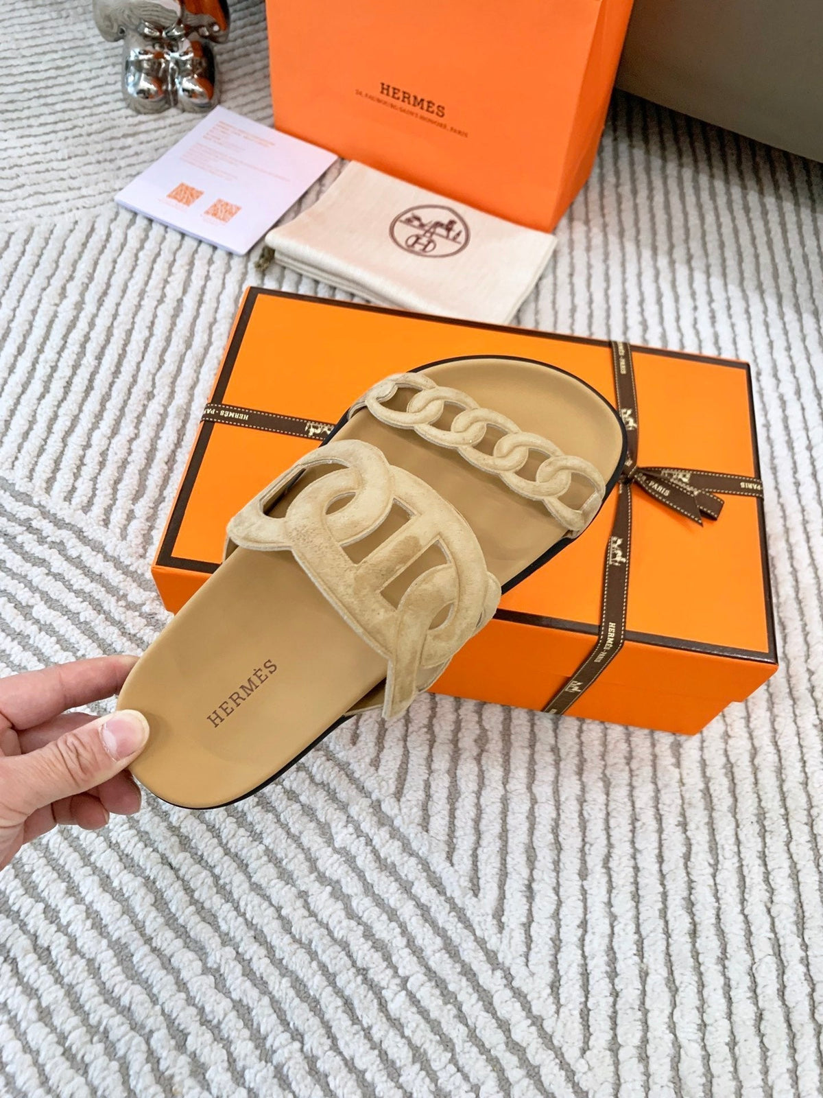 HM Extra sandal Beige Suede  963523