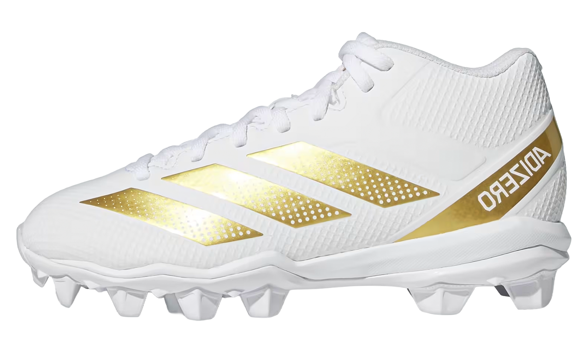 Adizero Impact.2 Molded Rubber GS "Cloud White / Gold Metallic / Cloud White" IE3997