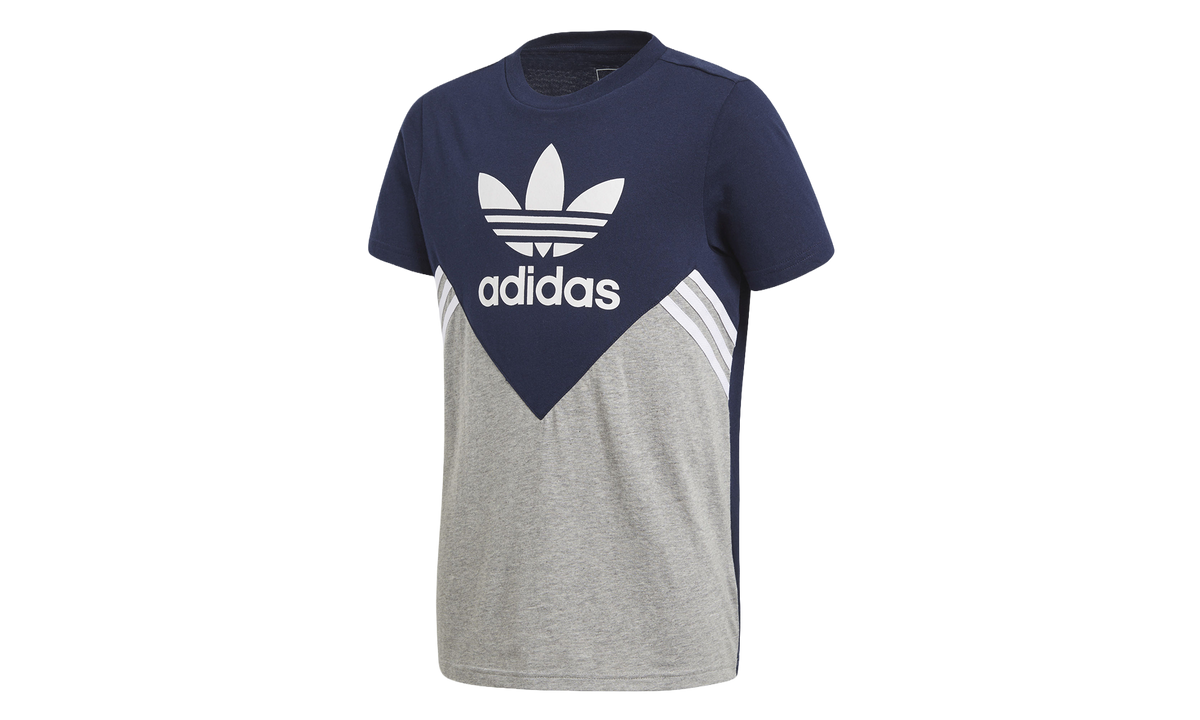 Originals Fleece T-Shirt GS "Collegiate Navy / Medium Grey Heather / White" CE1082