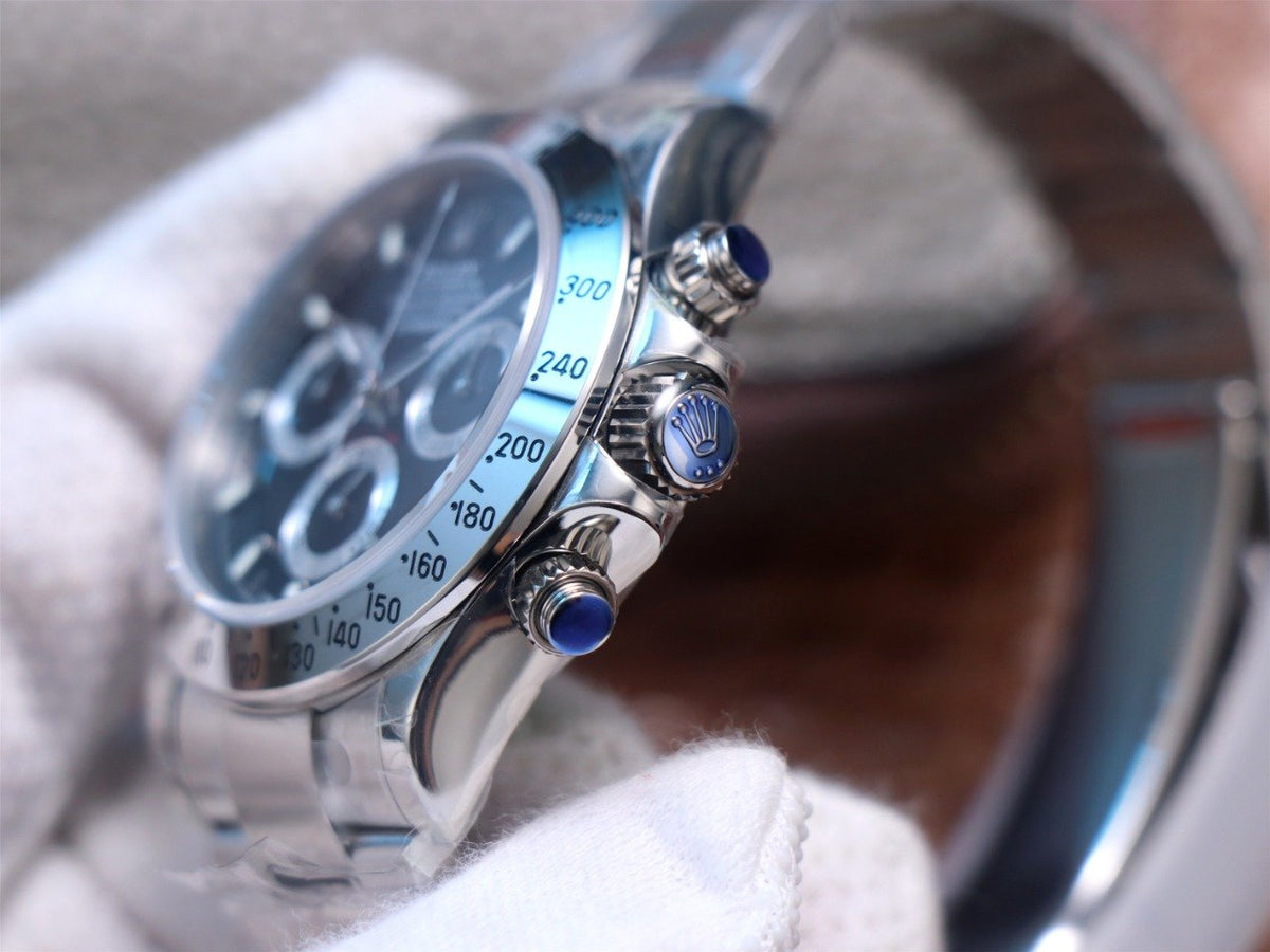 DAYTONA 40MM STEEL CASE BLACK DIAL