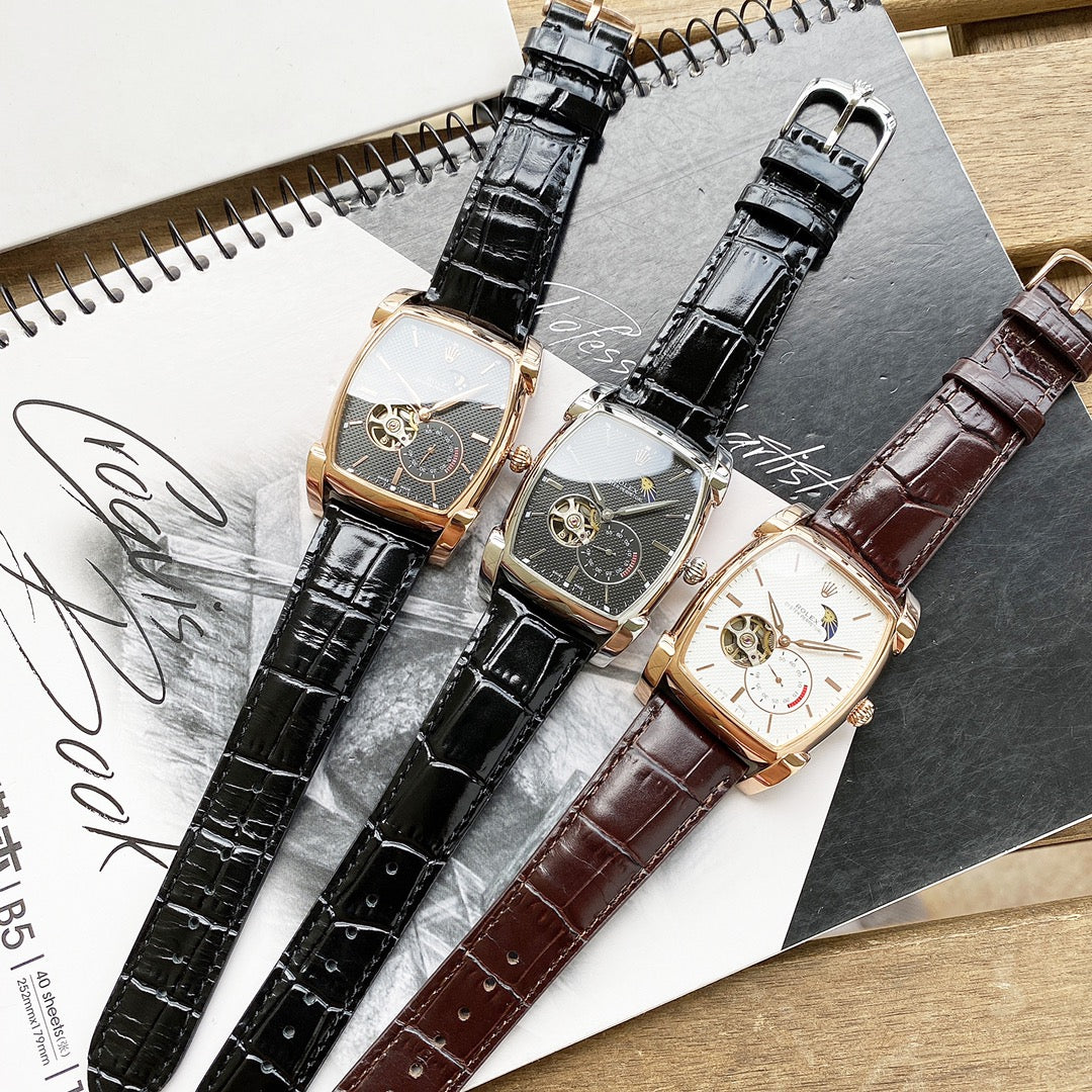 CELLINI CLASSIC 50MM BLACK LEATHER CORD