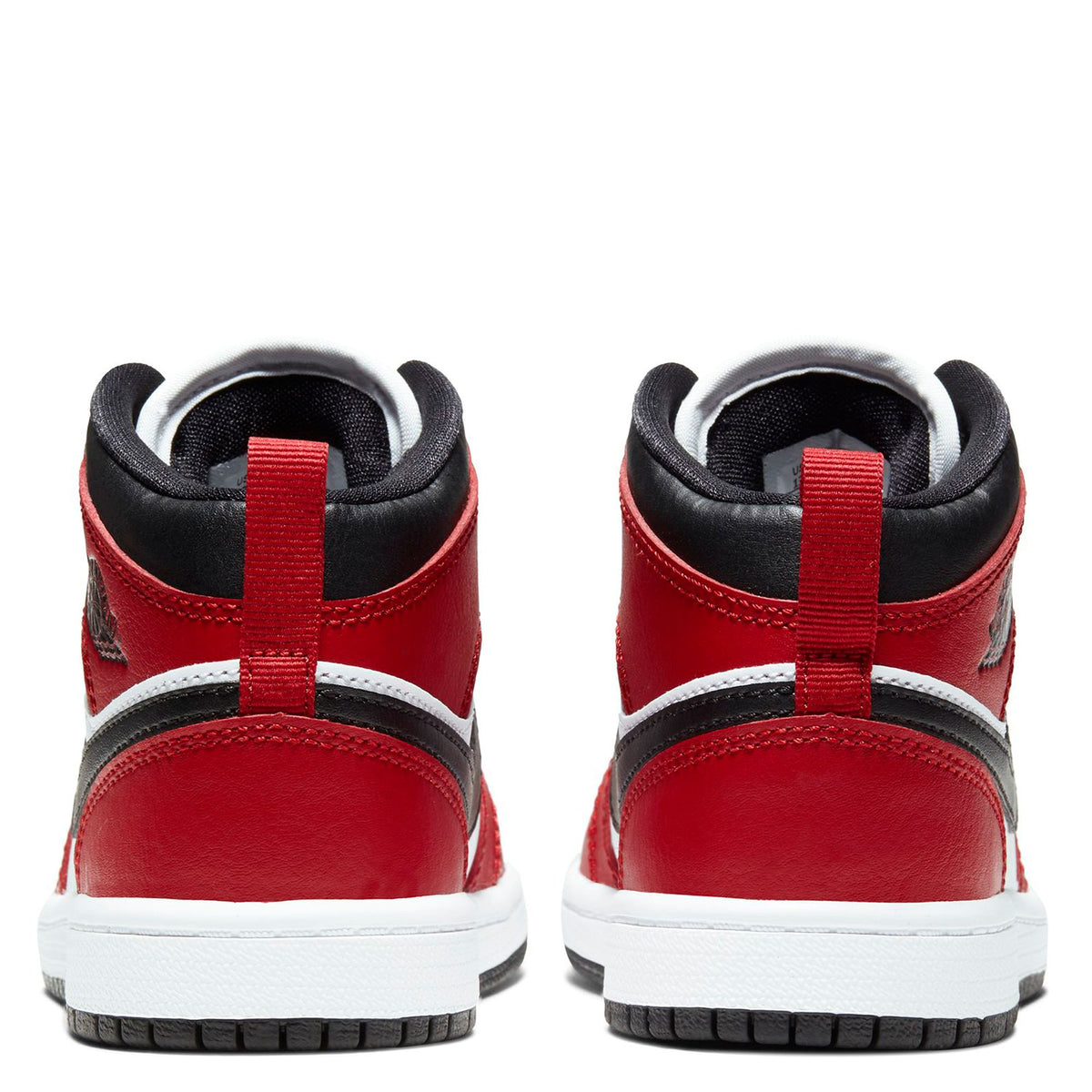 Little Kid's Air Jordan 1 Mid Black/Black-gym Red 640734-069
