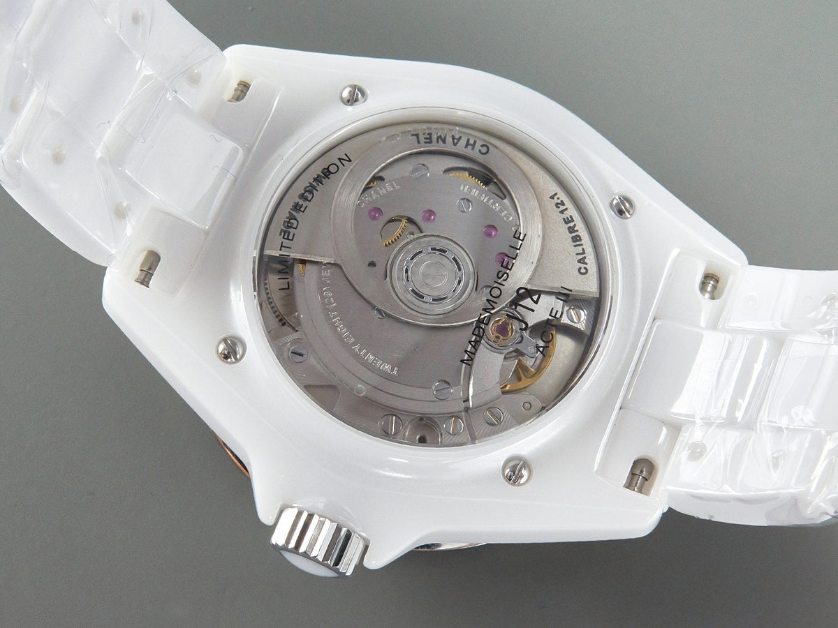 J12 38mm Mademoiselle Automatic White Ceramic
