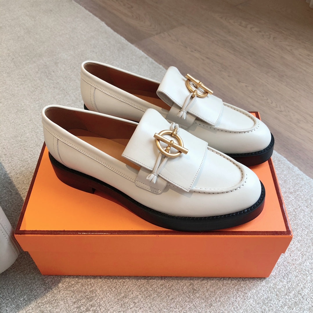 IMPACT LOAFER 25 WHITE CALFSKIN