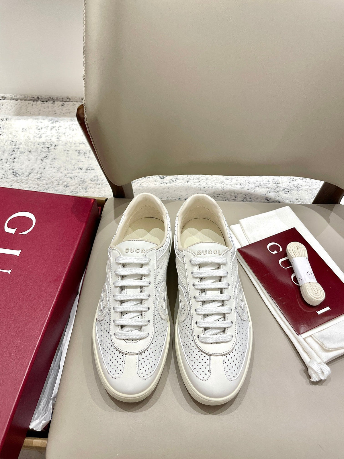 GG 26 Sneaker Ivory Sheepskin 632816