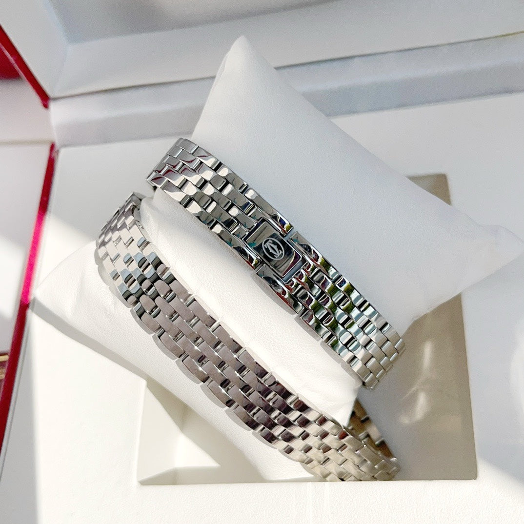 Panthere 22mm Silver Double Chain 44cm