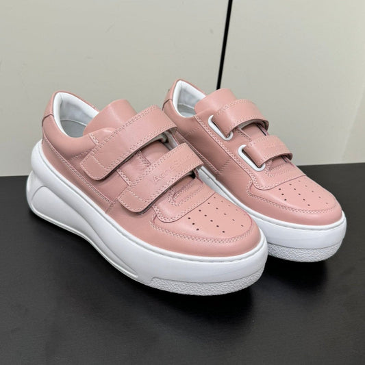 ACNE STUDIO SNEAKER IN SALMON PINK LAMBSKIN