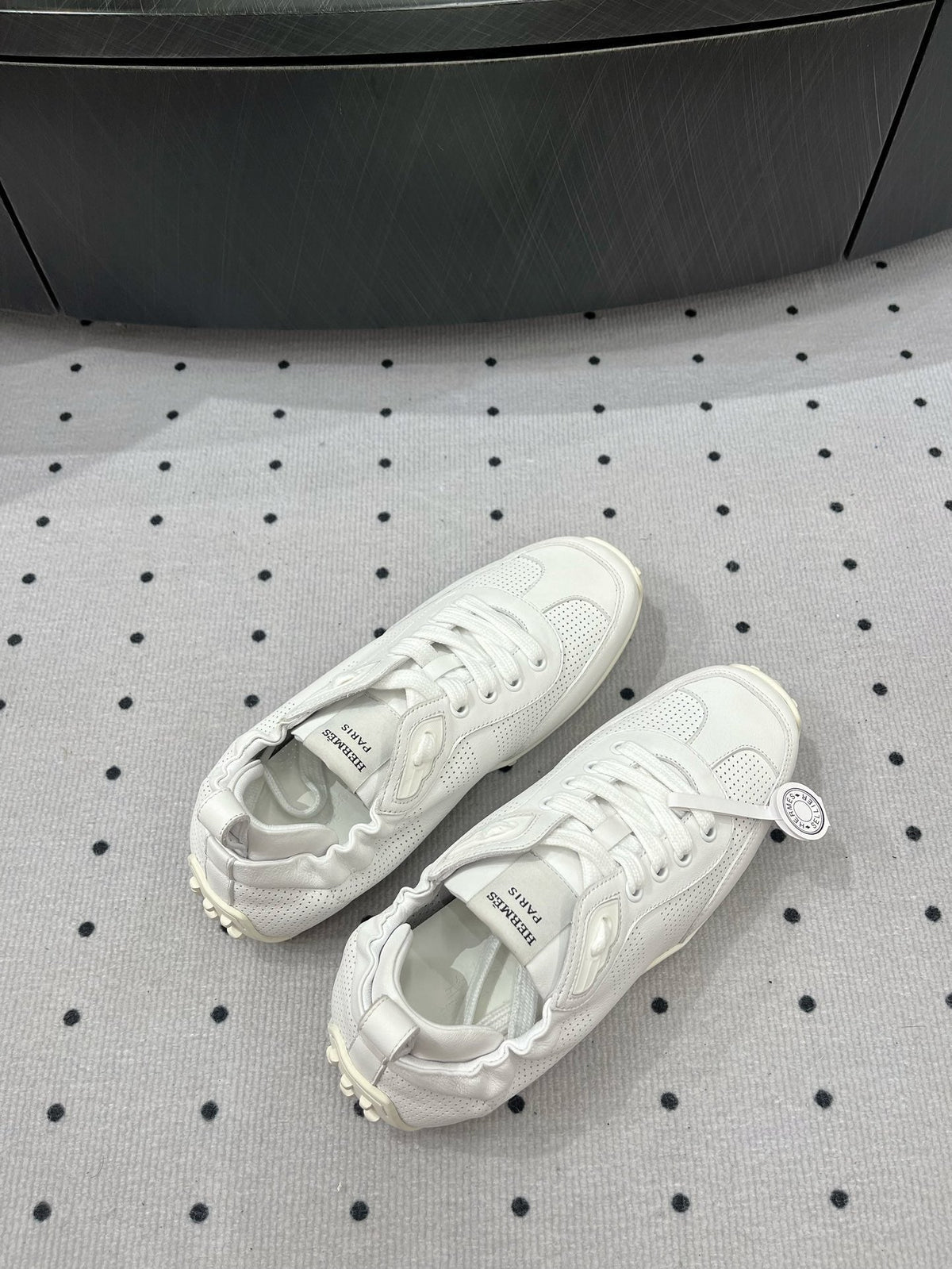 HM Sneaker 10mm In White Cowhide 954744
