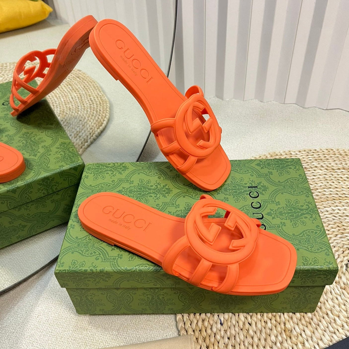 GG Rubber Slide Orange Tiger