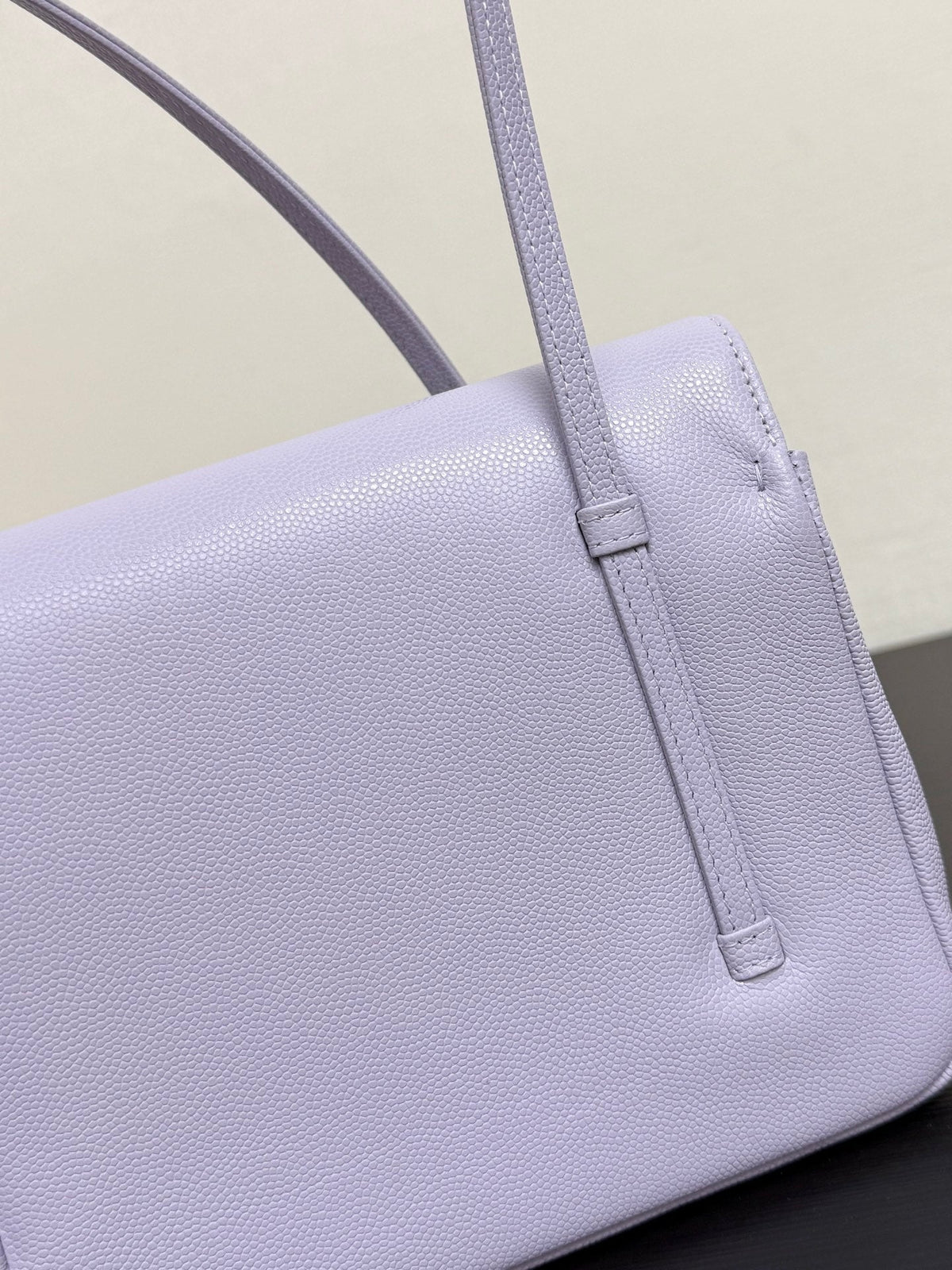 Chanel 2026 Preppy Coco Shoulder Bag Purple Caviar Leather Gold Hardware